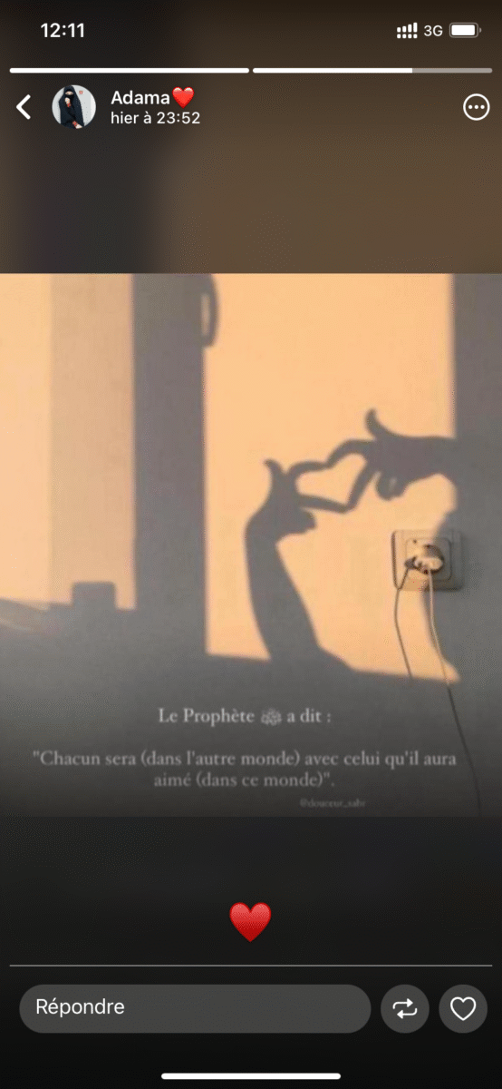 Photo de profil floutée
